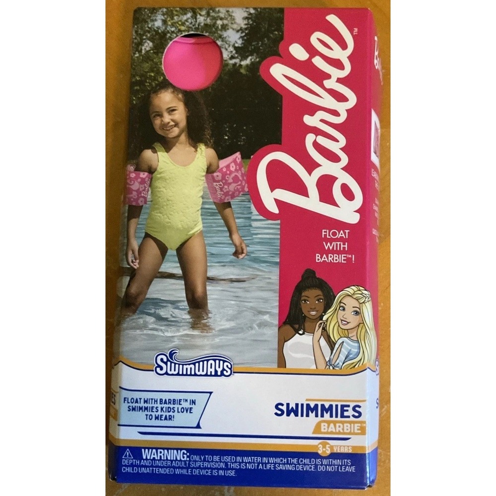 Barbie SwimWays Swimmies Floaties‎ 3-5 Years Pool Swim Help New Sealed Mattel